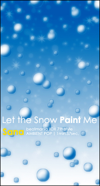 Let the snow paint me/U-1